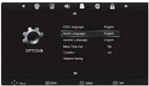 SEG ArtColor - OPTIONS Menu - 1