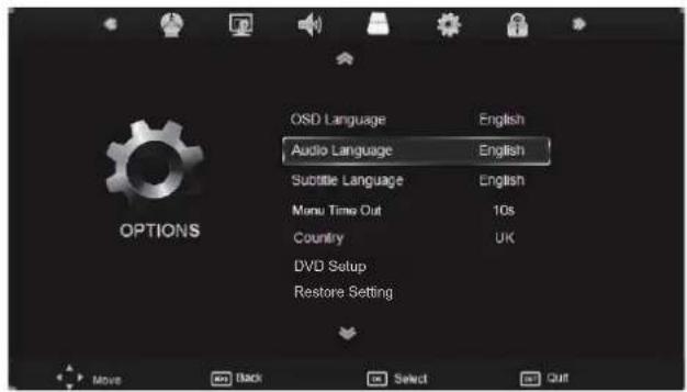 SEG ArtColor - OPTIONS MENU - 1