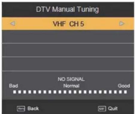 SEG ArtColor - DTV Manual Tuning - 1
