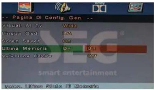 SEG ArtColor - Ultima memorizzazione - 1