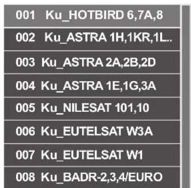 SEG Arcos - Listedesatellites - 1