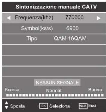 SEG Arcos - Sintonizzazione manuale CADTV (DVB-C) - 1
