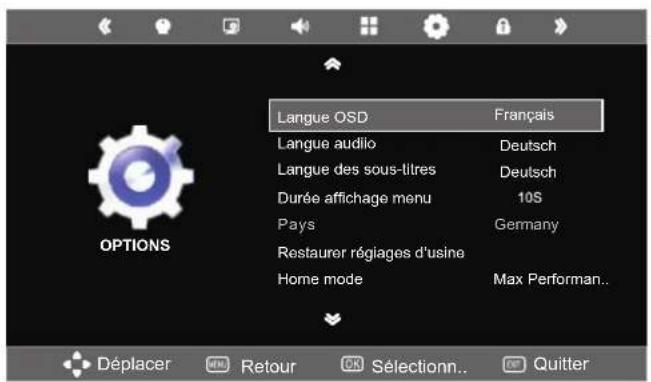 SEG Arcos - Menu OPTIONS - 1