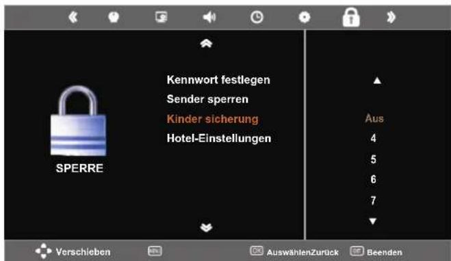 SEG Arcos - Menüeinstellungen - 8