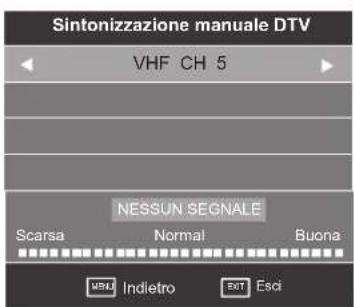 SEG Arcos - Sintonizzazione manuale DTV (DVBT) - 1