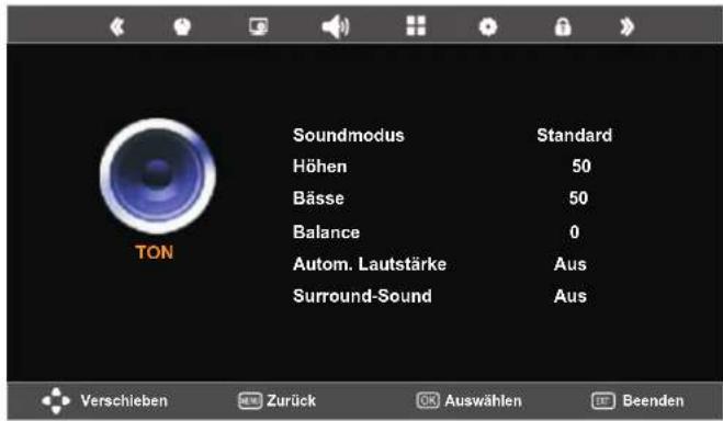 SEG Arcos - Menüeinstellungen - 2