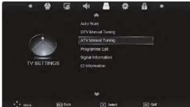 SEG Nagano - TV SETTINGS MENU - 1