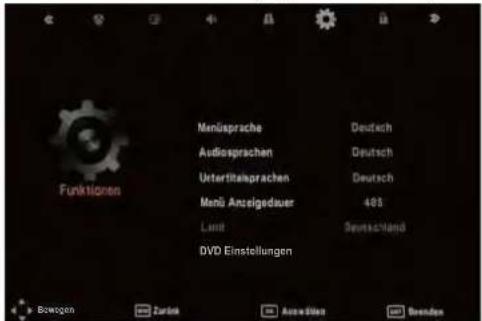 SEG Nagano - Funktionen Menu (Optionsmenu) - 1