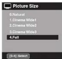 SANSUI SLED2228 - Selecting the picture size - 1