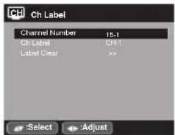 SANSUI SLED2228 - To create channel labels - 1