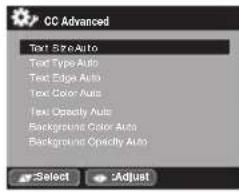 SANSUI SLED2228 - When you have selected Custom as the display method, you can adjust the various setting listed below as follows: - 1