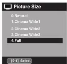 SANSUI SLED2228 - Selection du format image - 1