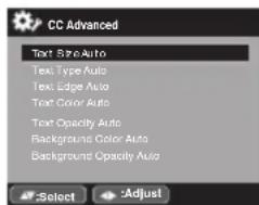 SANSUI SLED2228 - Lorsque vous choisissez de personneliser la méthode d'affichage, vous pouvez ajuster les divers réglages ci-dessous comme suit: - 1