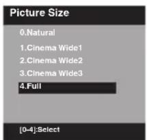 SANSUI SLED2280 - Sélection du format image - 1