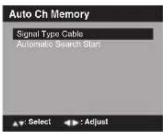 SANSUI SLED2280 - Sélection du mode air ou câble - 2
