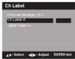 SANSUI SLED2280 - To create channel labels - 2