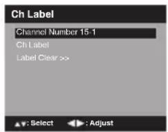 SANSUI SLED2280 - Attribution d'un nom aux différents canaux - 1