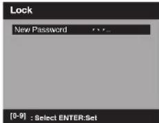 SANSUI HDLCDVD199 - Pour enregistrer un mot de passe - 1