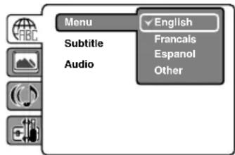 SANSUI HDLCDVD199 - Guide rapide pour les opérations menu DVD - 1