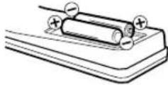 SANSUI HDLCDVD199 - Inserting Batteries - 2