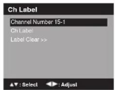 SANSUI HDLCDVD199 - Pour créer des noms de canaux - 1