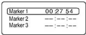 Marker 1 00 27 54 Marker 2 --- :--- :--- Marker 3 --- :--- :--