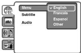 Menu English Subtitle Francais Audio Espanol Other
