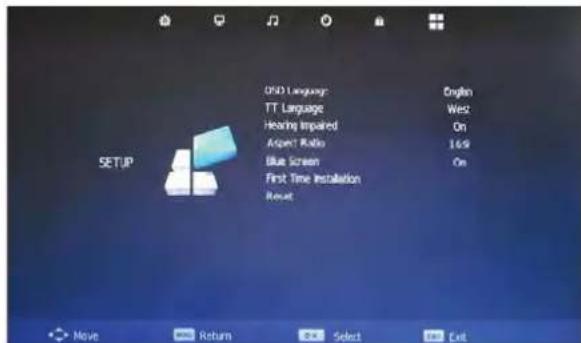 SEG Vermont - Setup Menu - 1