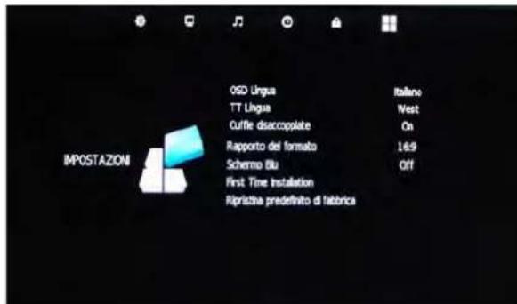 SEG Vermont - Menu Impostazioni - 1