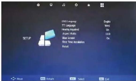 SEG Vermont - SETUP MENU - 1