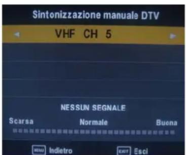 SEG Vancouver - Sintonizzazione manuale DTV (DVBT) - 1