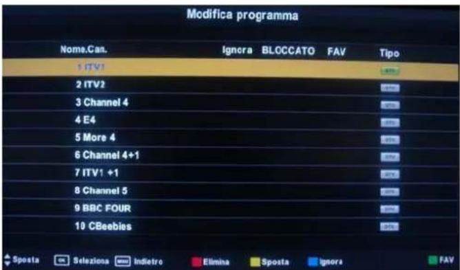SEG Vancouver - Impostazioni del menu - 9