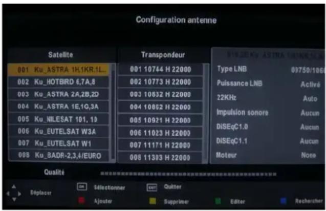 SEG Vancouver - Régler un satellite ou un LNB différent - 1