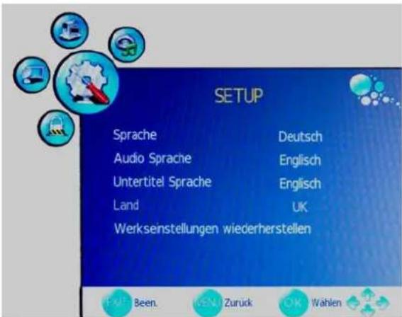SEG Toronto II - Optionen im Menü SETUP - 1