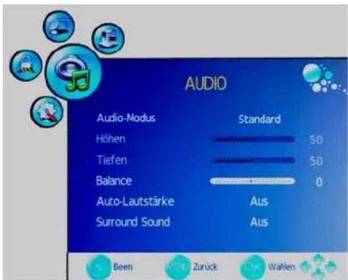 SEG Toronto II - Optionen im Menü AUDIO - 1