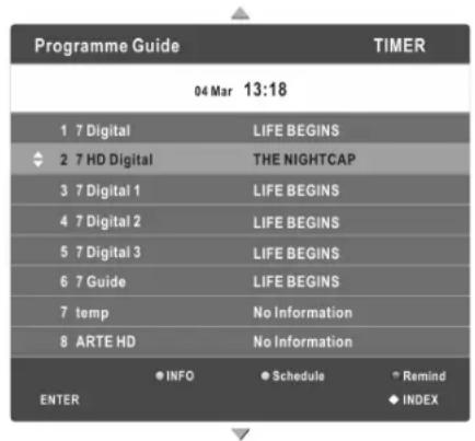 SEG Utah - PROGRAMME GUIDE (In DTV mode) - 1