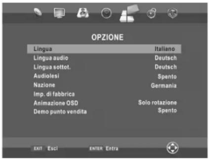 SEG Utah - Menu OPZIONE - 1