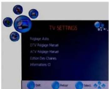 SEG Montreal - MENU RÉGLAGES TV - 1