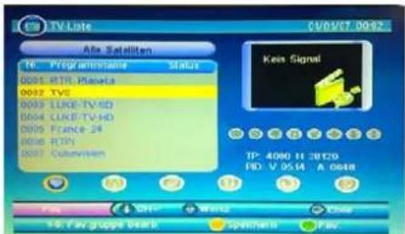 SEG Malaga - TV-Liste - 1