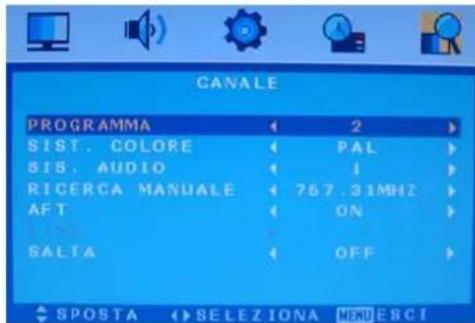 SEG Malaga - Menu Programma manuale per ATV - 1