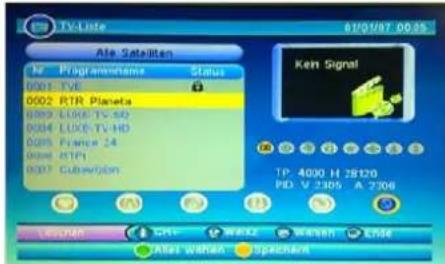 SEG Malaga - TV-Liste - 6