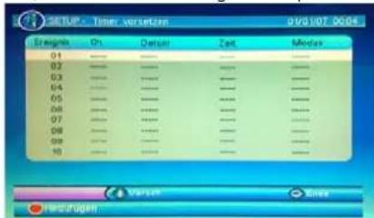 SEG Malaga - Timer vorsetzen - 1