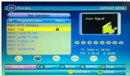 SEG Malaga - TV-Liste - 2