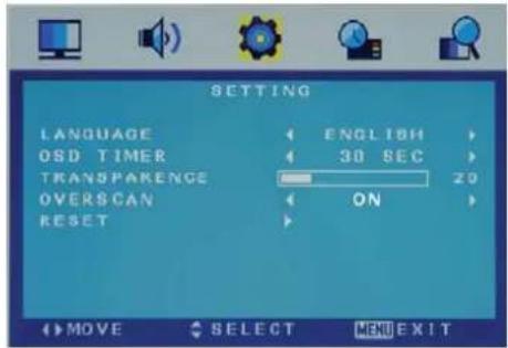 SEG Malaga - Setting Menu - 1