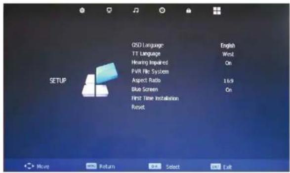 SEG Minnesota - SETUP MENU - 1