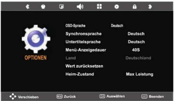 SEG Los AngelesS - Menü OPTIONEN - 1