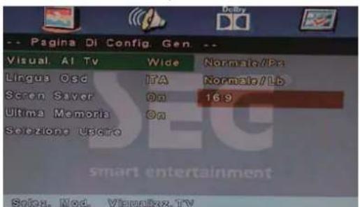 SEG LED2400 - Accedere al menu Impostazioni DVD - 3