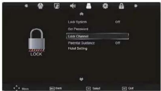 SEG LED2400 - Lock Menu - 1