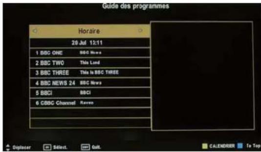 SEG LED2400 - Menu EPG - 1