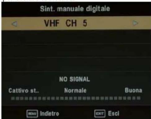 SEG LED2400 - Sintonizzazione manuale DTV - 1